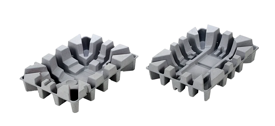 Industrial molded-fiber insert 21