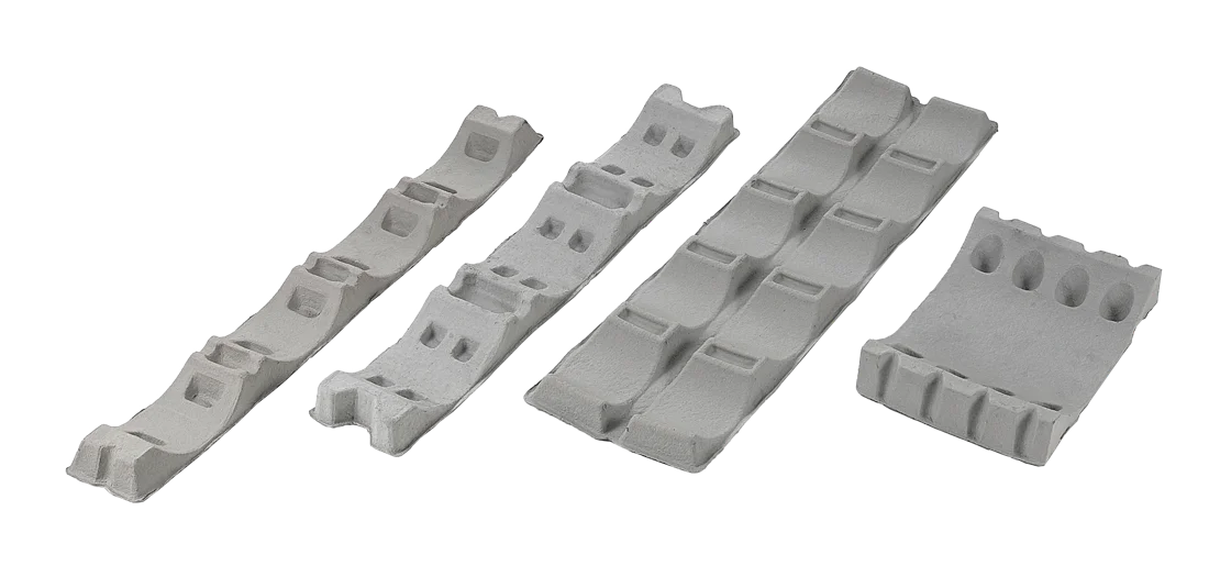 Industrial molded-fiber insert 14